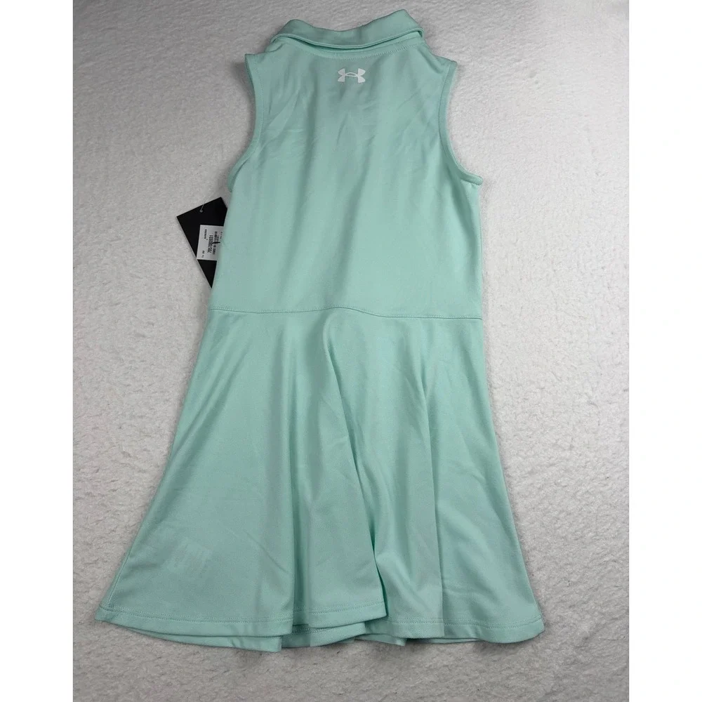 Under Armour Kids Mint Green Sleeveless Polo Athletic Dress UASJH04R-372 Size 6